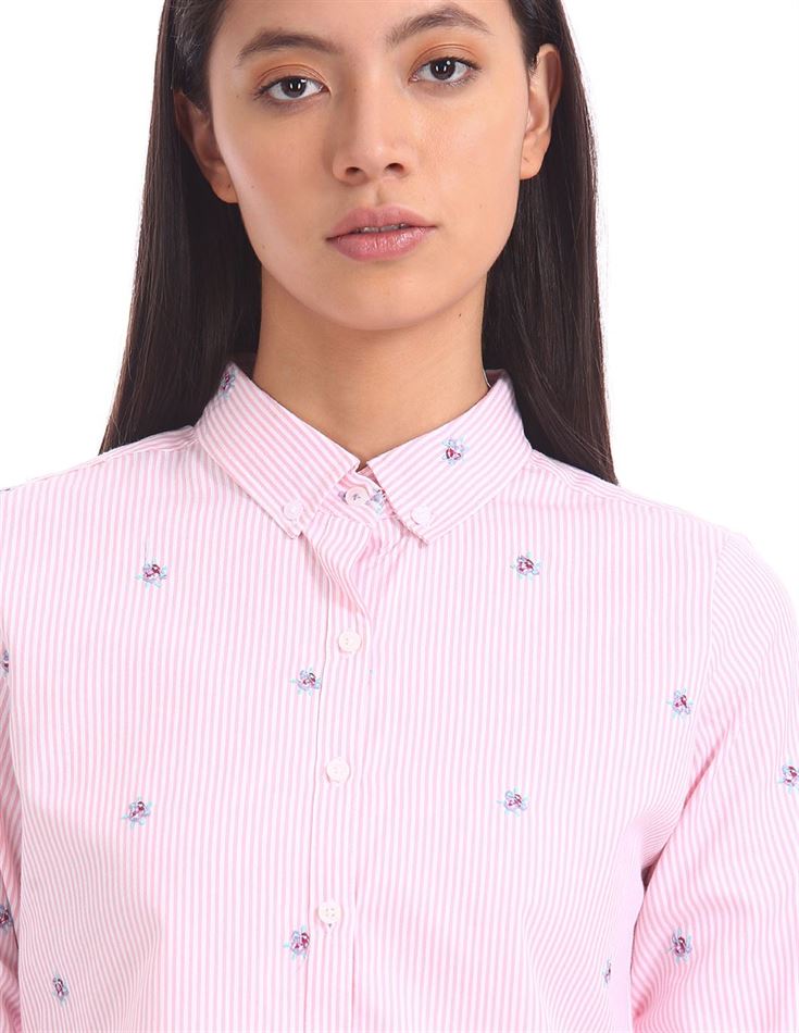 U.S. Polo Assn. Women Casual Wear Striped Shirt